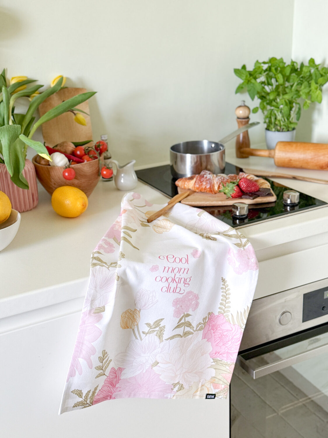 Keukenhanddoek cool mom cooking club - Afbeelding 7