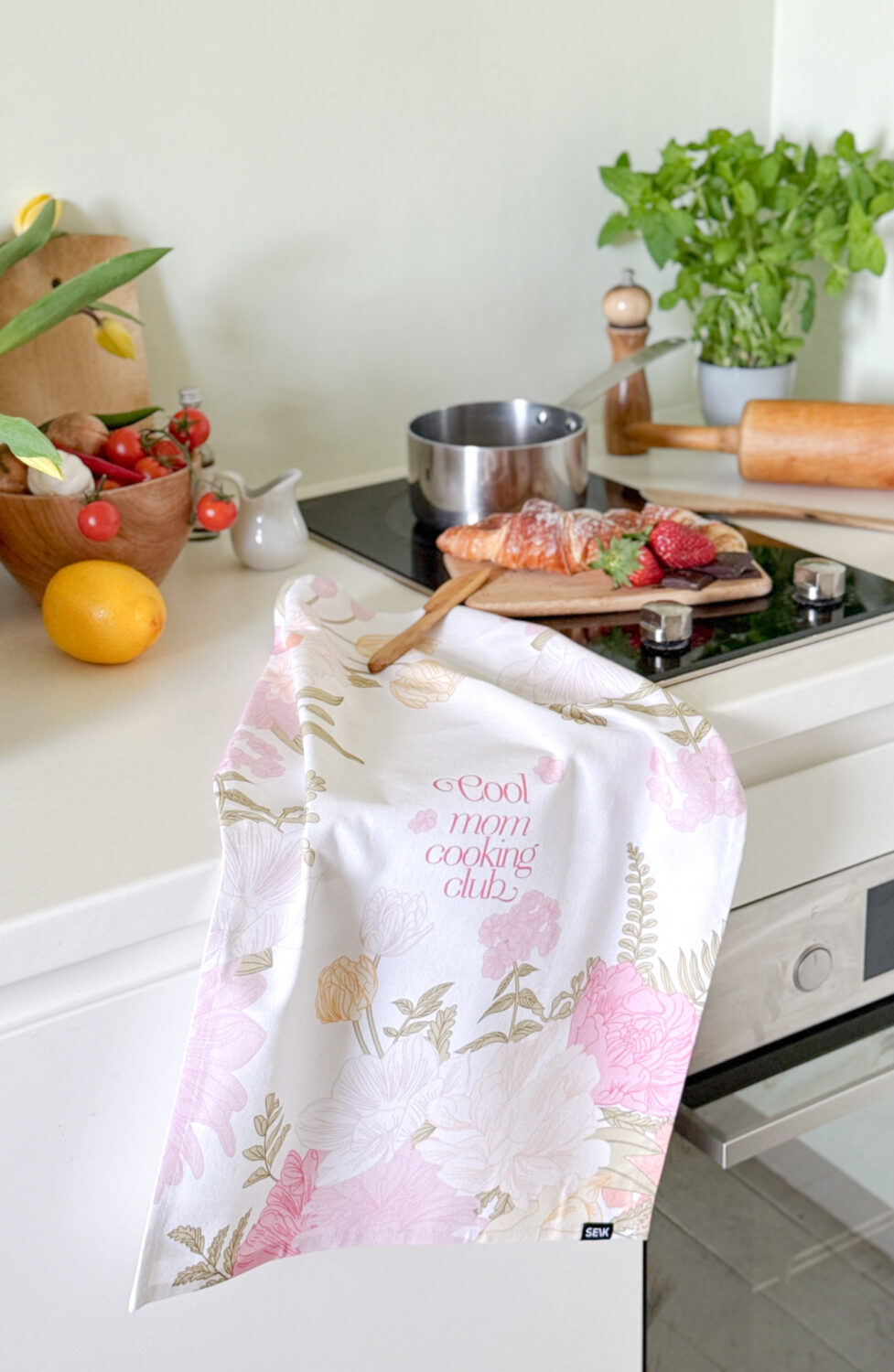 Keukenhanddoek cool mom cooking club - Afbeelding 4