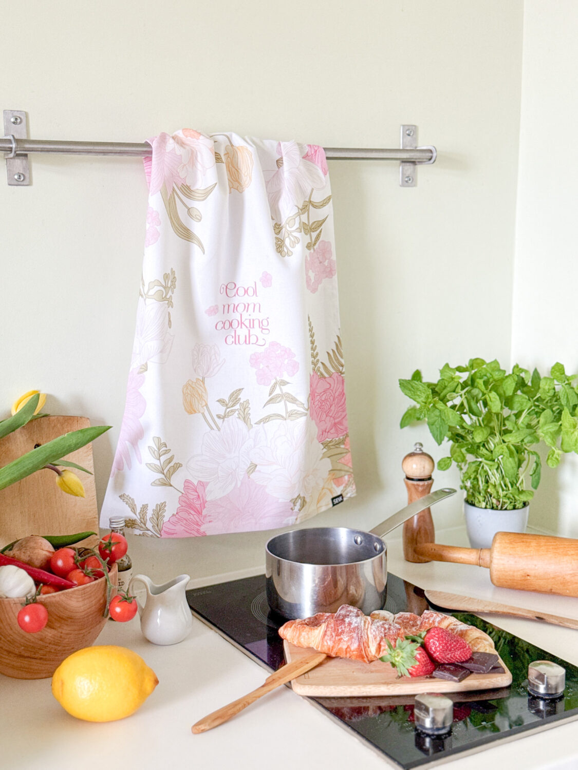 Keukenhanddoek cool mom cooking club - Afbeelding 6