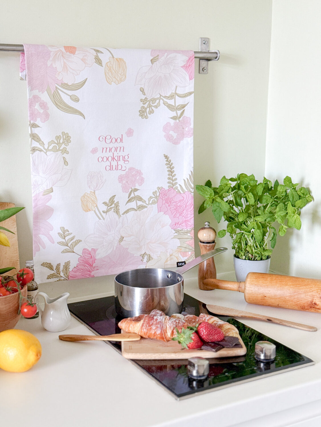 Keukenhanddoek cool mom cooking club - Afbeelding 8