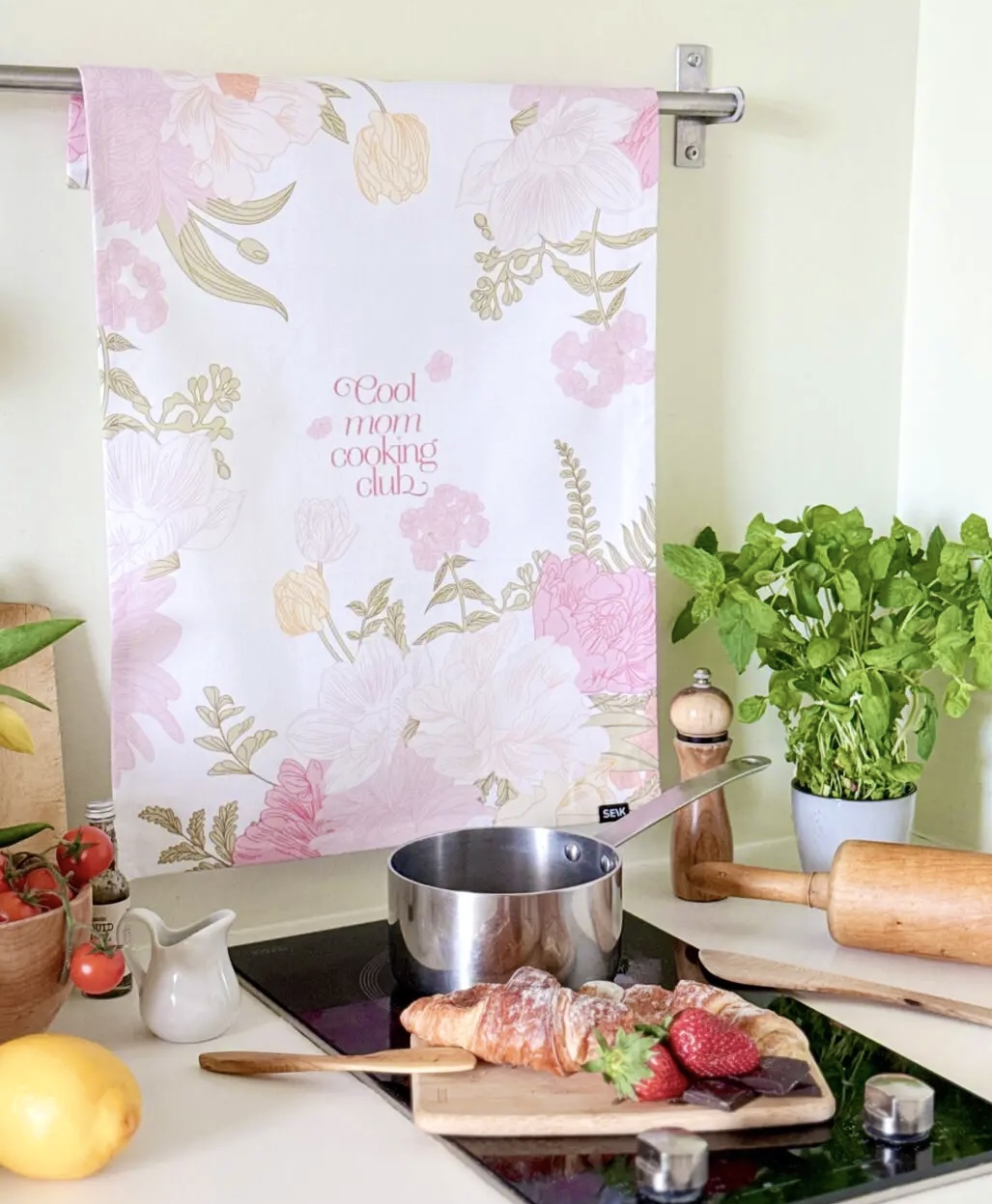 Keukenhanddoek cool mom cooking club